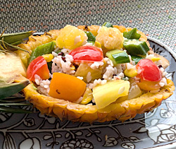 パイナップルのライスサラダ